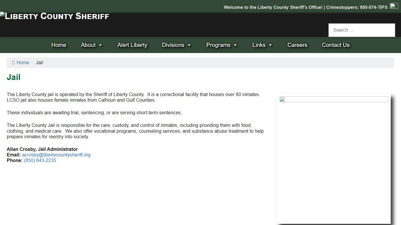 Jail – Liberty County Sheriff